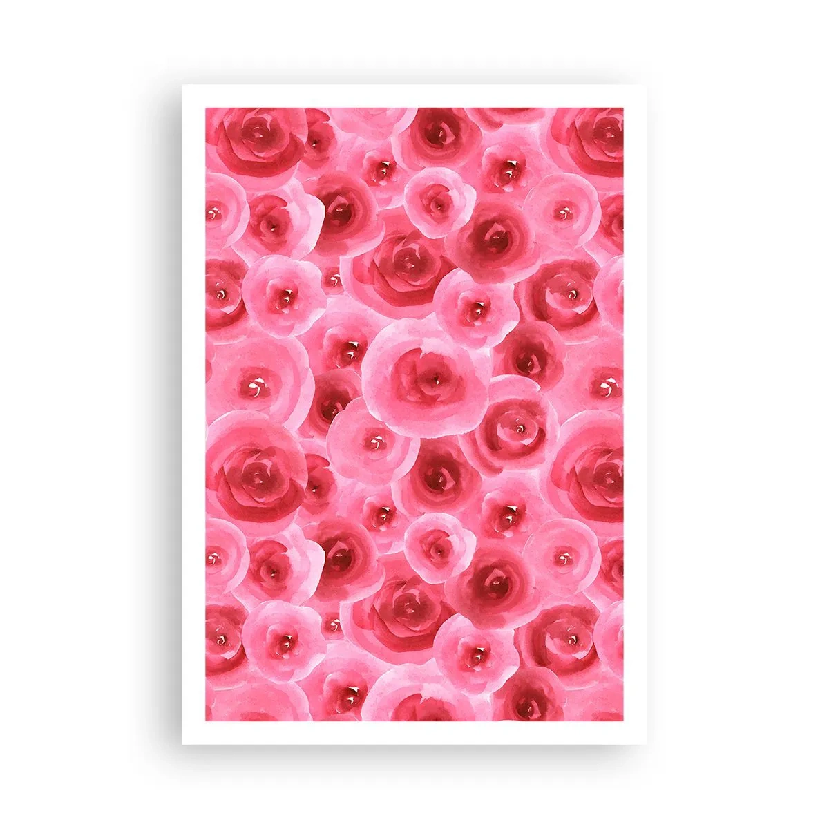 Poster - Rozen onder en boven - 70x100 cm