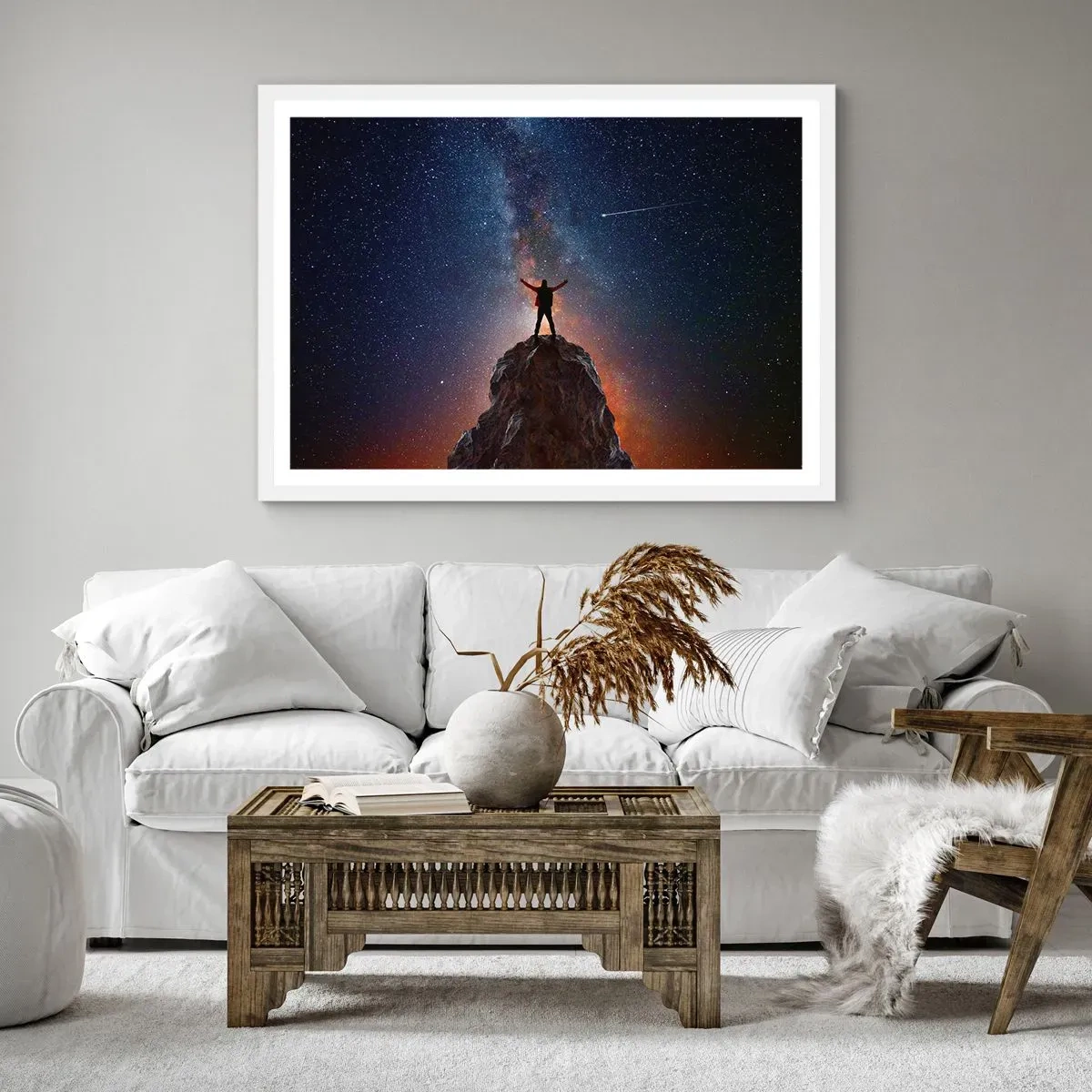 Poster in een witte lijst - De Kracht is bij mij! - 40x30 cm