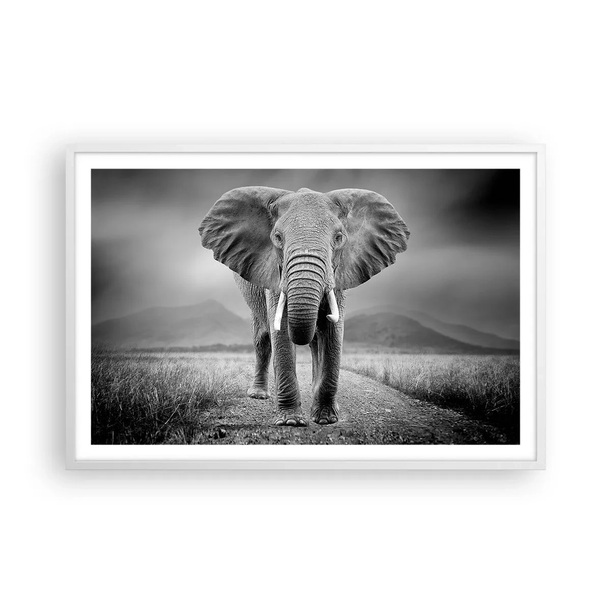 Poster in een witte lijst - De gastheer heet je welkom - 91x61 cm