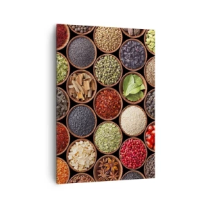Schilderen op canvas - Alle smaken van de wereld - 70x100 cm