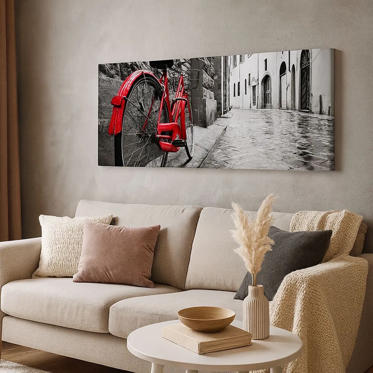 Schilderen op canvas - Echte schoonheid verveelt niet - 100x40 cm