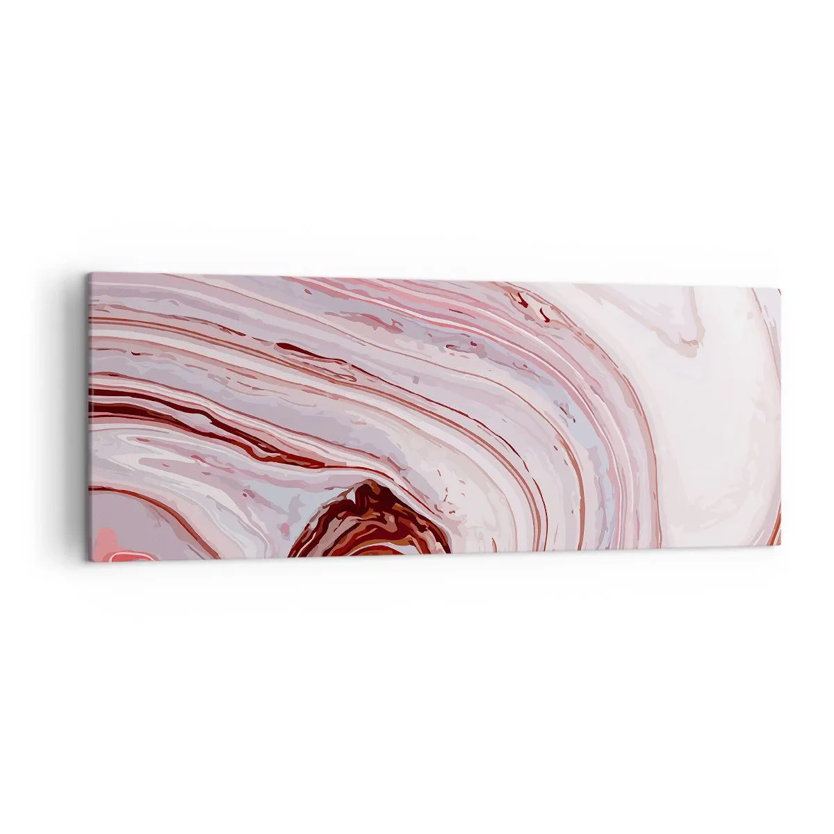 Schilderen op canvas - Rechtdoor, dan rechts naar beneden - 140x50 cm