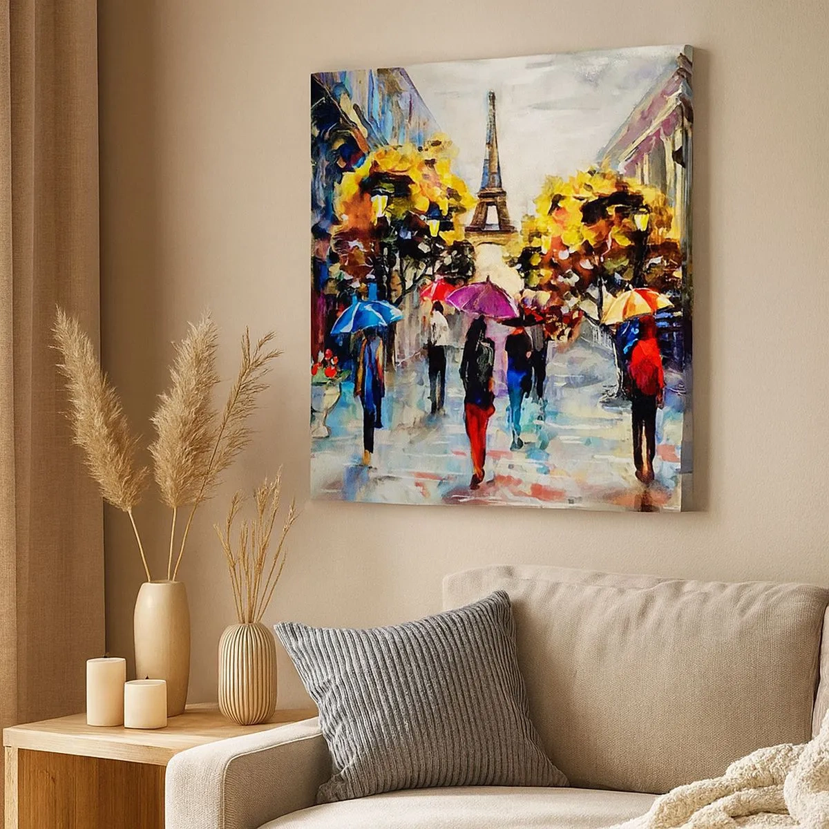 Schilderen op canvas - Vooral mooi in de herfst - 30x30 cm