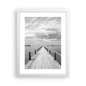 Poster in een witte lijst - Of misschien een reis... - 30x40 cm