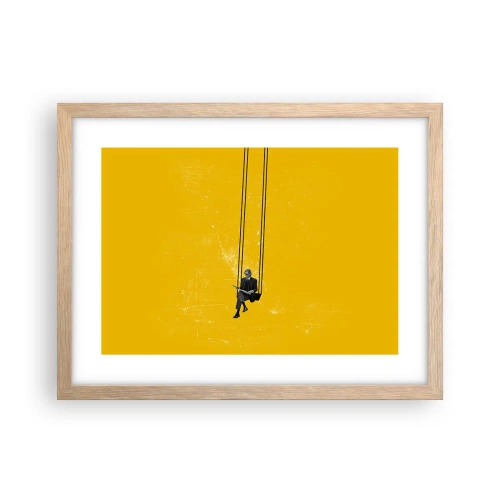 Een poster in een licht eiken lijst - Dag als iedere dag - 40x30 cm