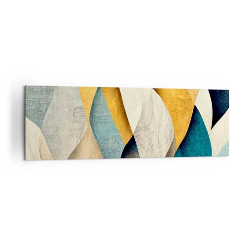 Schilderen op canvas - Ritme en beweging - 160x50 cm