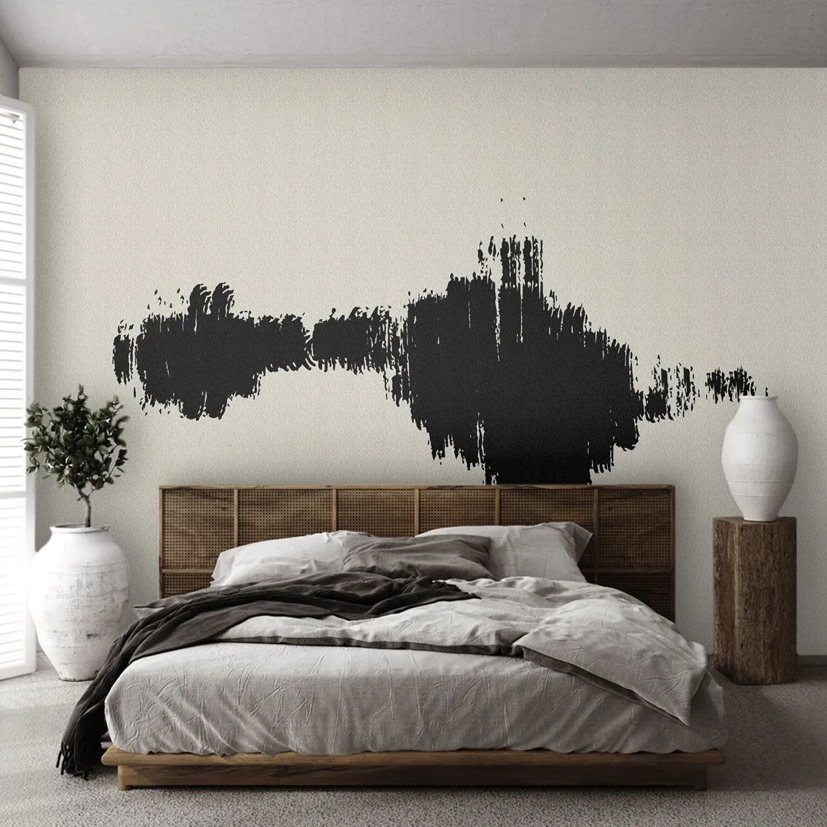 Fotobehang Premium Sand - Trillingen van verbeelding - Modern, Abstractie, Scandinavisch - 100x70 cm