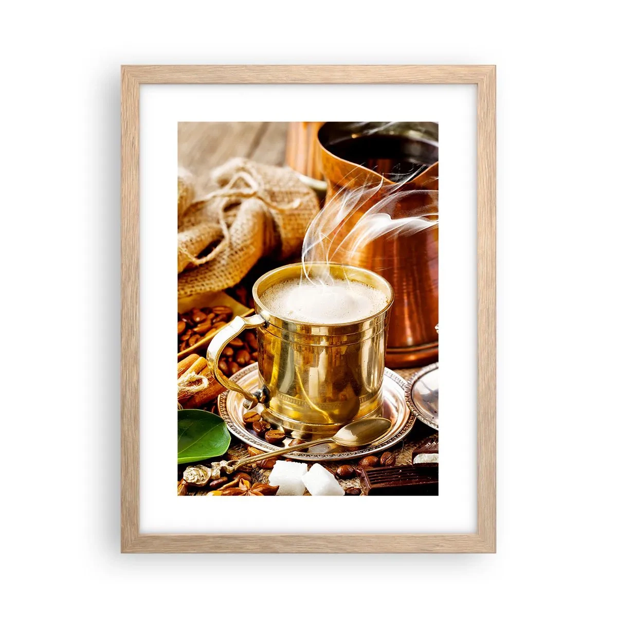 Een poster in een licht eiken lijst - Prettige dag! - 30x40 cm