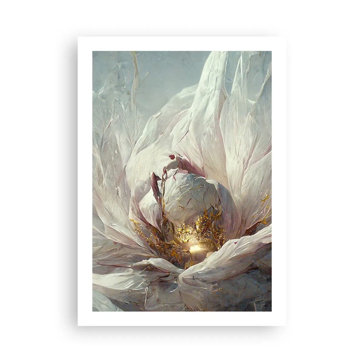 Poster - Hij bloeit eens in de honderd jaar - 50x70 cm