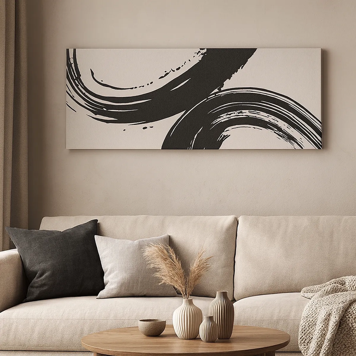 Schilderen op canvas - Vegend en cirkevormig - 30x30 cm