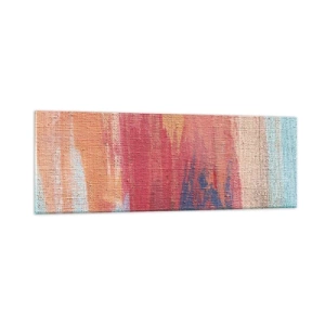 Schilderen op glas - Ren door de regenboog - 90x30 cm