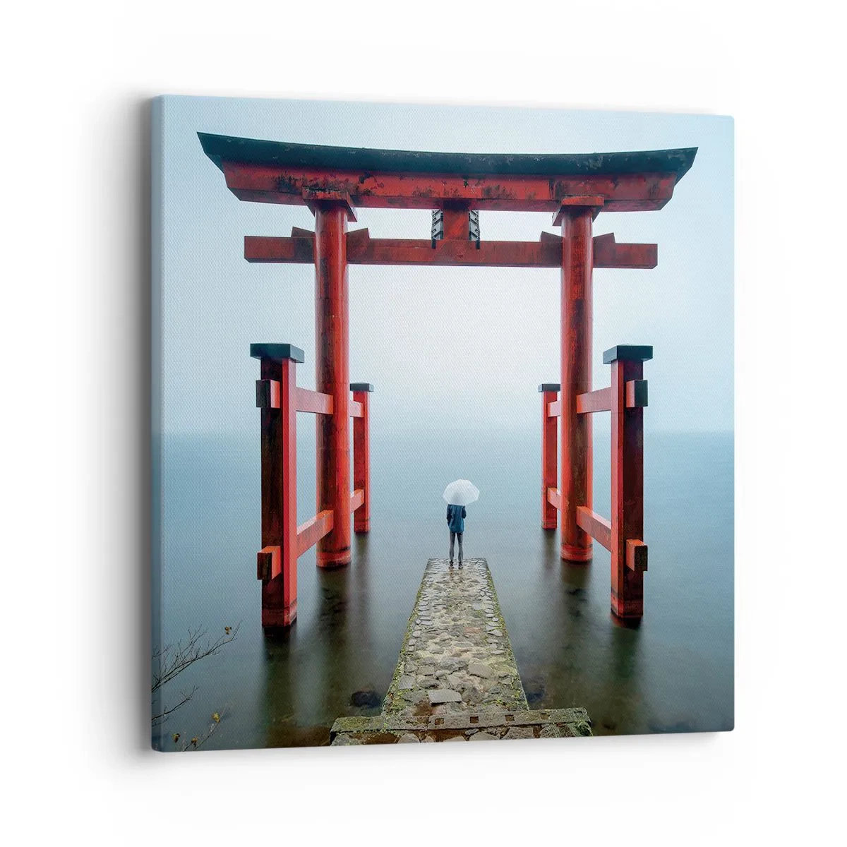 Schilderen op canvas - Japanse mijmering - 40x40 cm