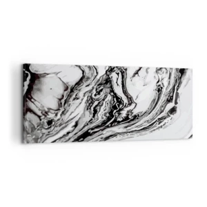 Schilderen op canvas - In het begin was er chaos - 100x40 cm