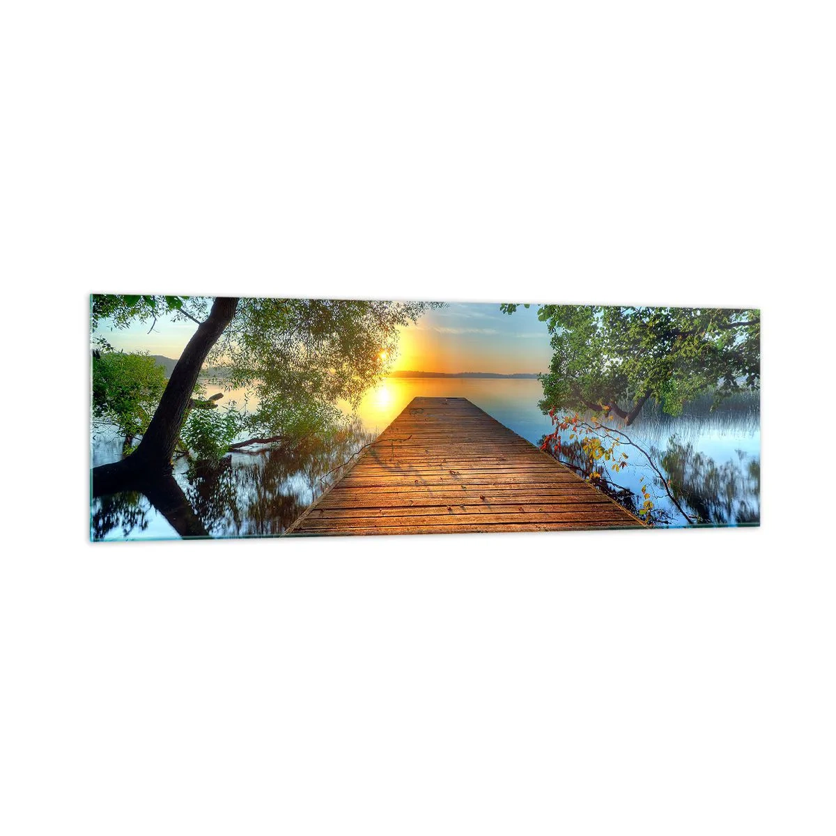 Schilderen op glas - Neem de tijd, ga zitten - 160x50 cm