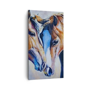 Schilderen op canvas - Is het vriendschap? is het liefde? - 45x80 cm