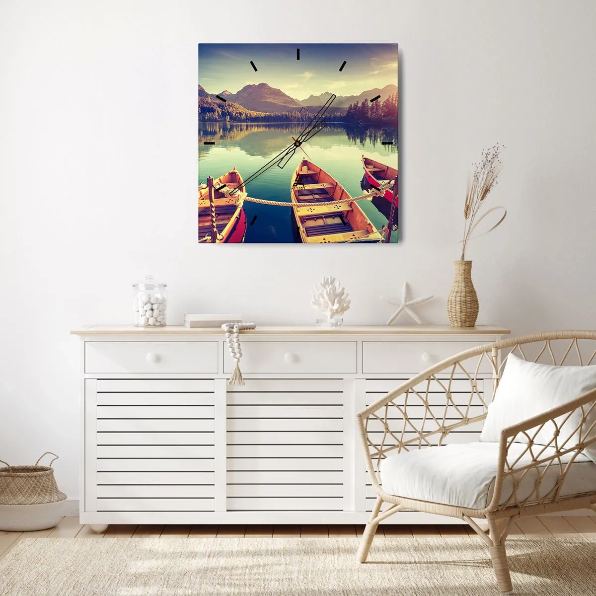 Wandklok - Klok - Leef volgens haar wetten - 30x30 cm