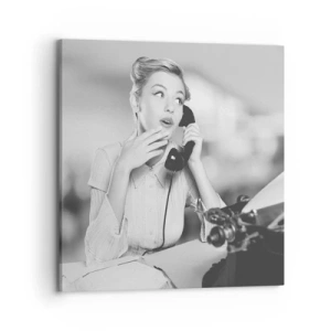 Schilderen op canvas - Hallo, het zijn de jaren 50. - 70x70 cm