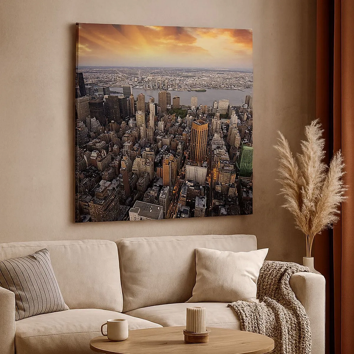 Schilderen op canvas - Het kloppend hart van onze tijd - 30x30 cm