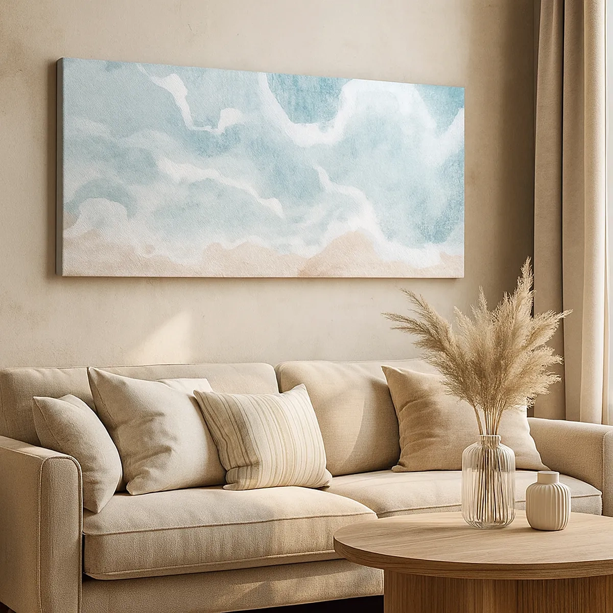 Schilderen op canvas - Wolkenabstractie - 30x30 cm