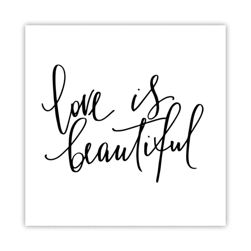 Poster - Lees en herhaal - 60x60 cm