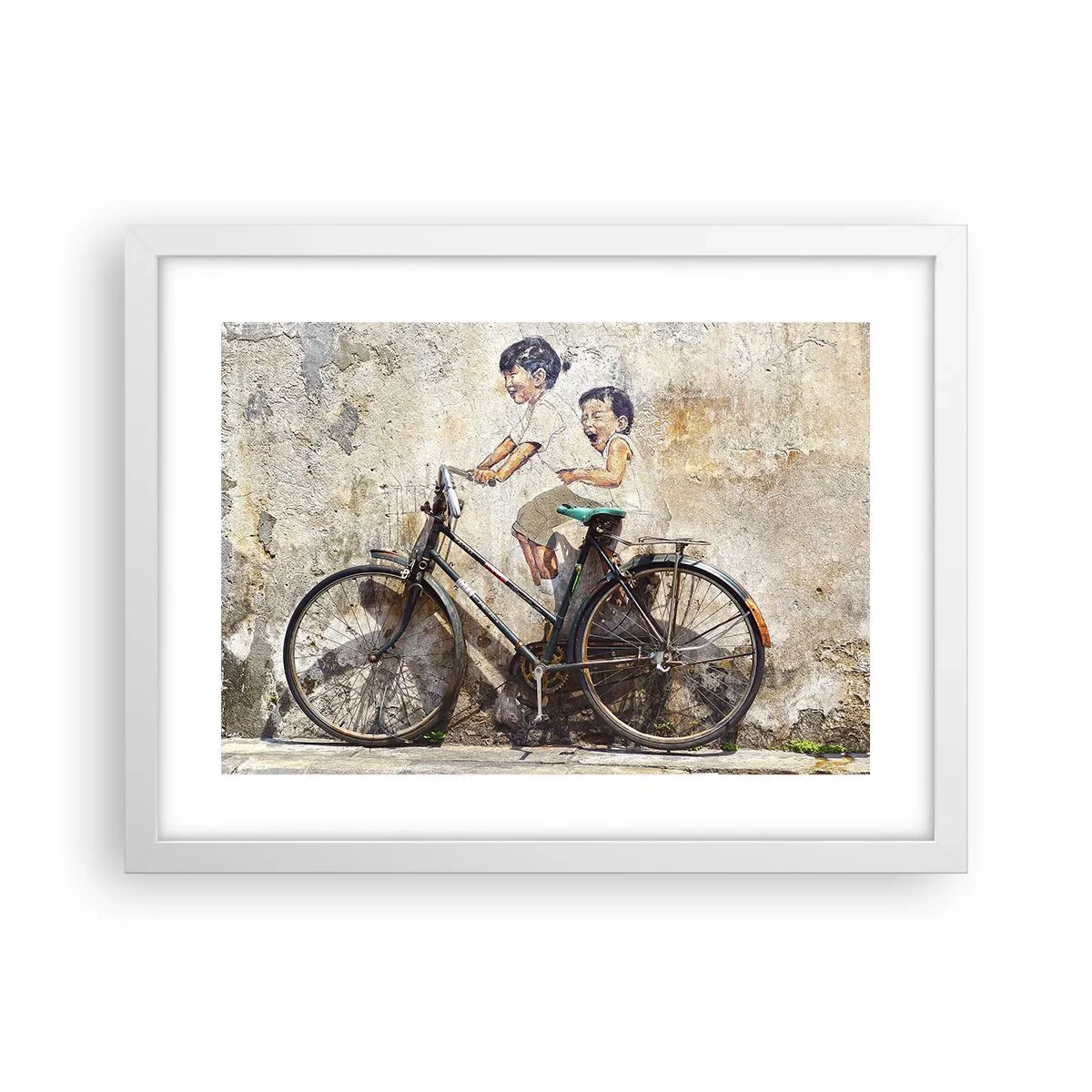 Poster in een witte lijst - Waar of niet waar? - 40x30 cm