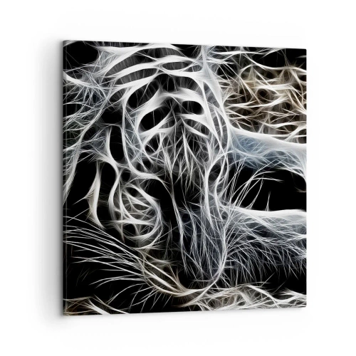Schilderen op canvas - Een onderzoek naar de lichtheid van katten - 50x50 cm