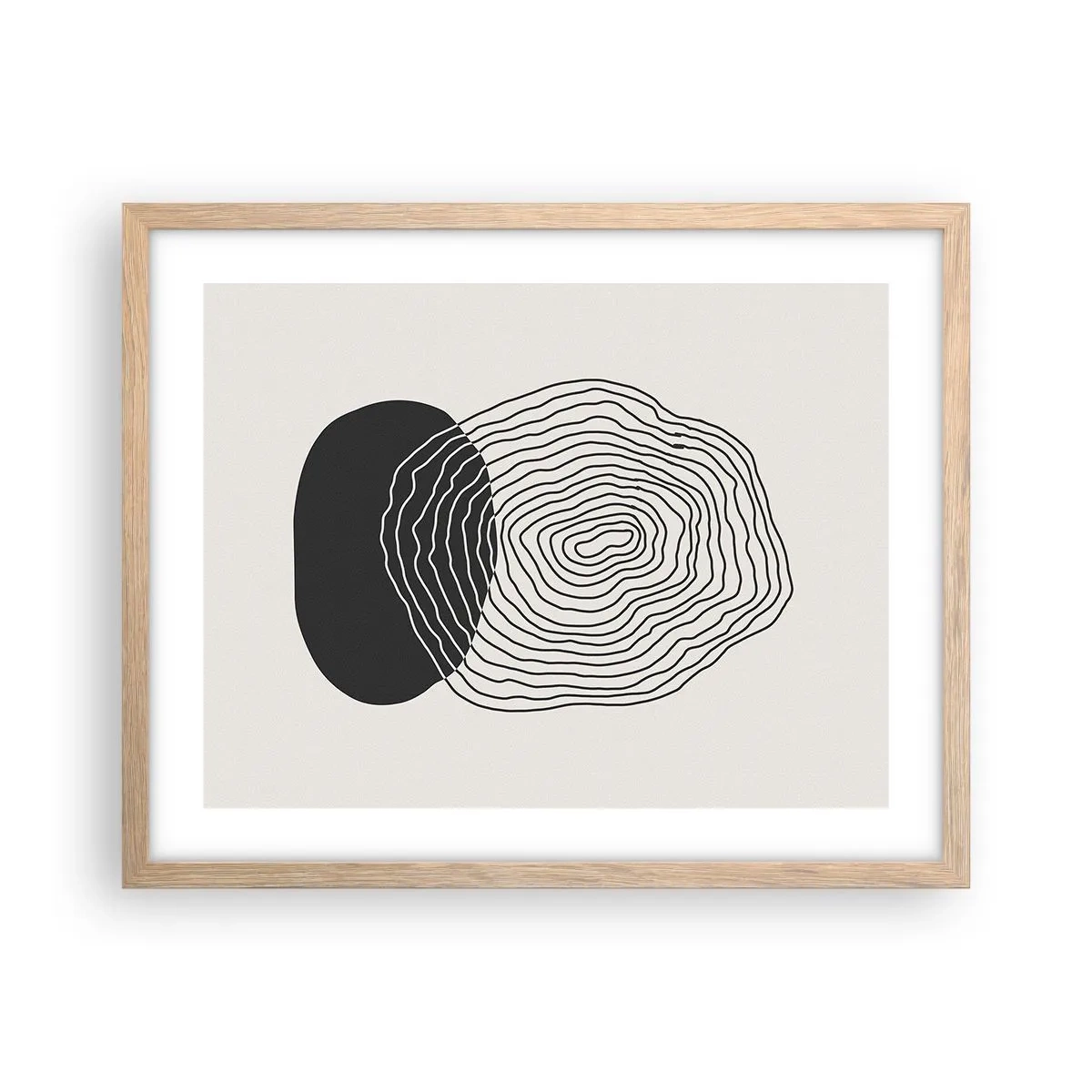 Een poster in een licht eiken lijst - Duur en spiertrekkingen - 50x40 cm
