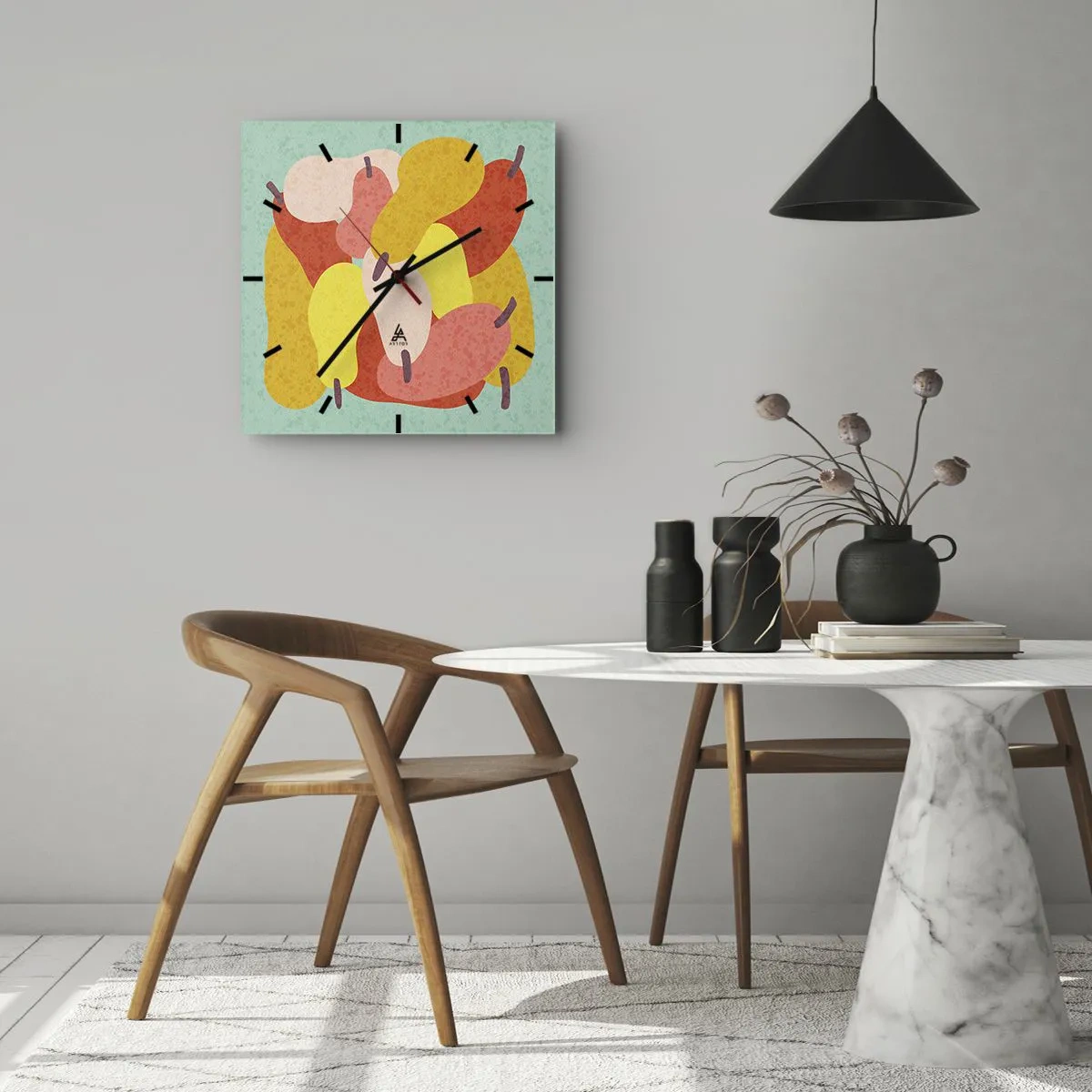 Wandklok - Klok - Probeer de zomerzon - 40x40 cm