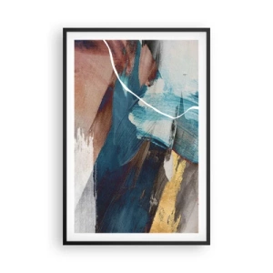 Poster in een zwarte lijst - Met panache en energie - 61x91 cm