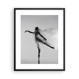 Poster in een zwarte lijst - Lichtheid en gratie - 40x50 cm