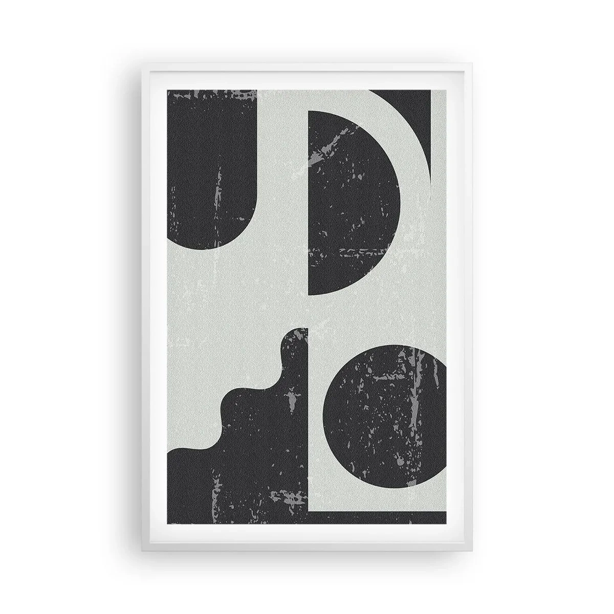Poster in een witte lijst - Compositie boven en onder - 61x91 cm