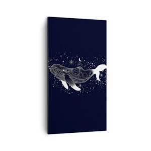 Schilderen op canvas - In de oceaan van het universum - 45x80 cm