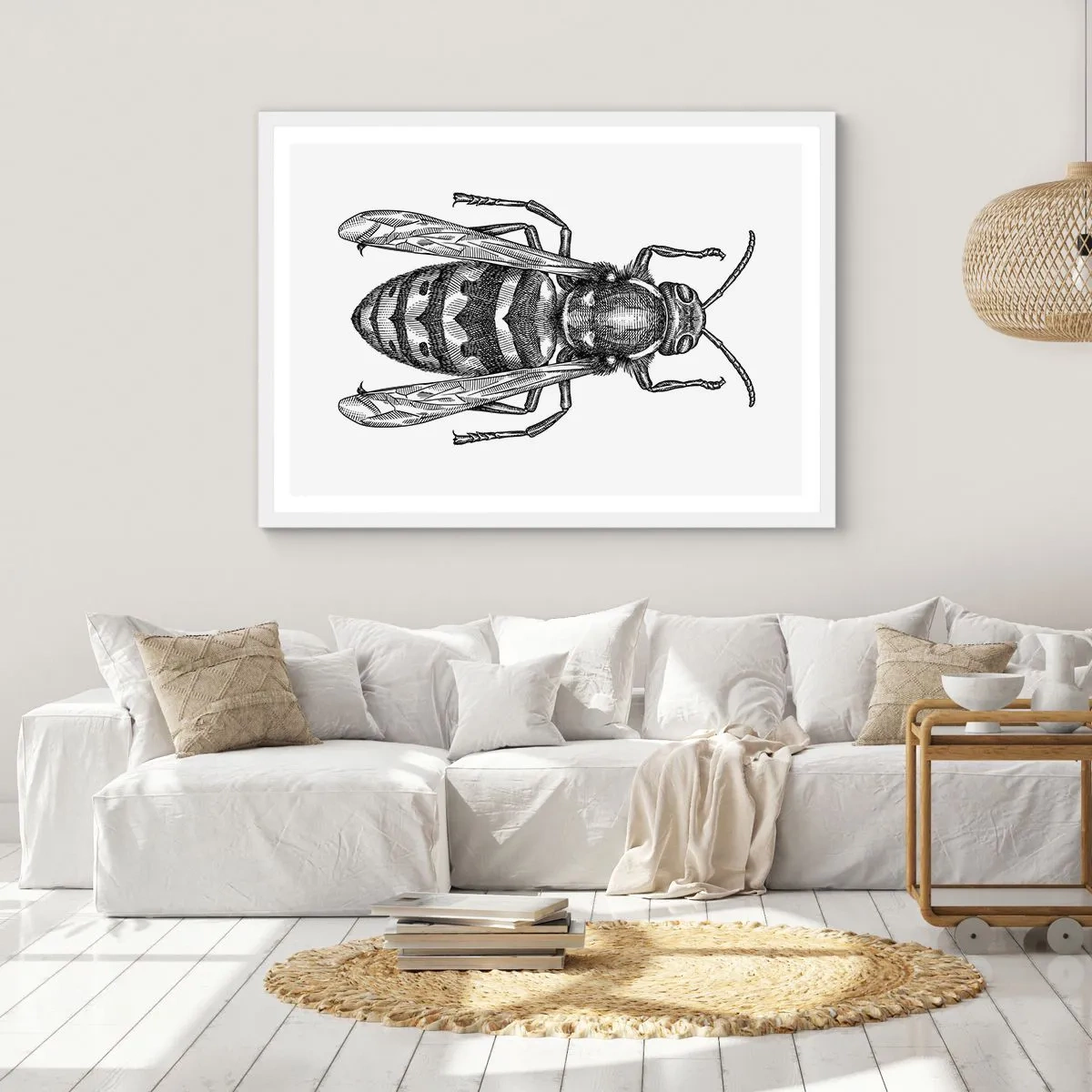 Poster in een witte lijst - Van een insectenplaneet - 91x61 cm