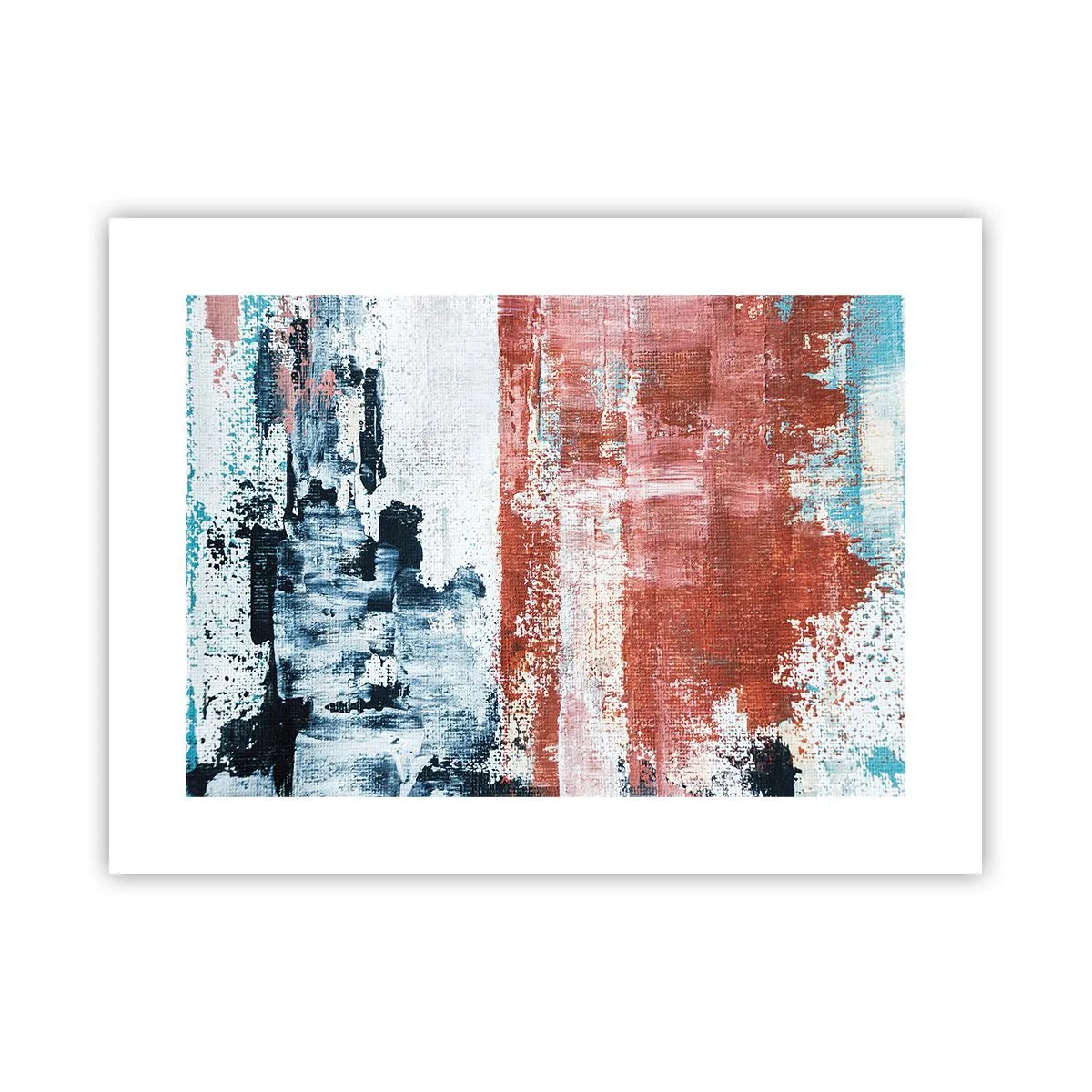 Poster - Fifty Fifty abstract - 40x30 cm