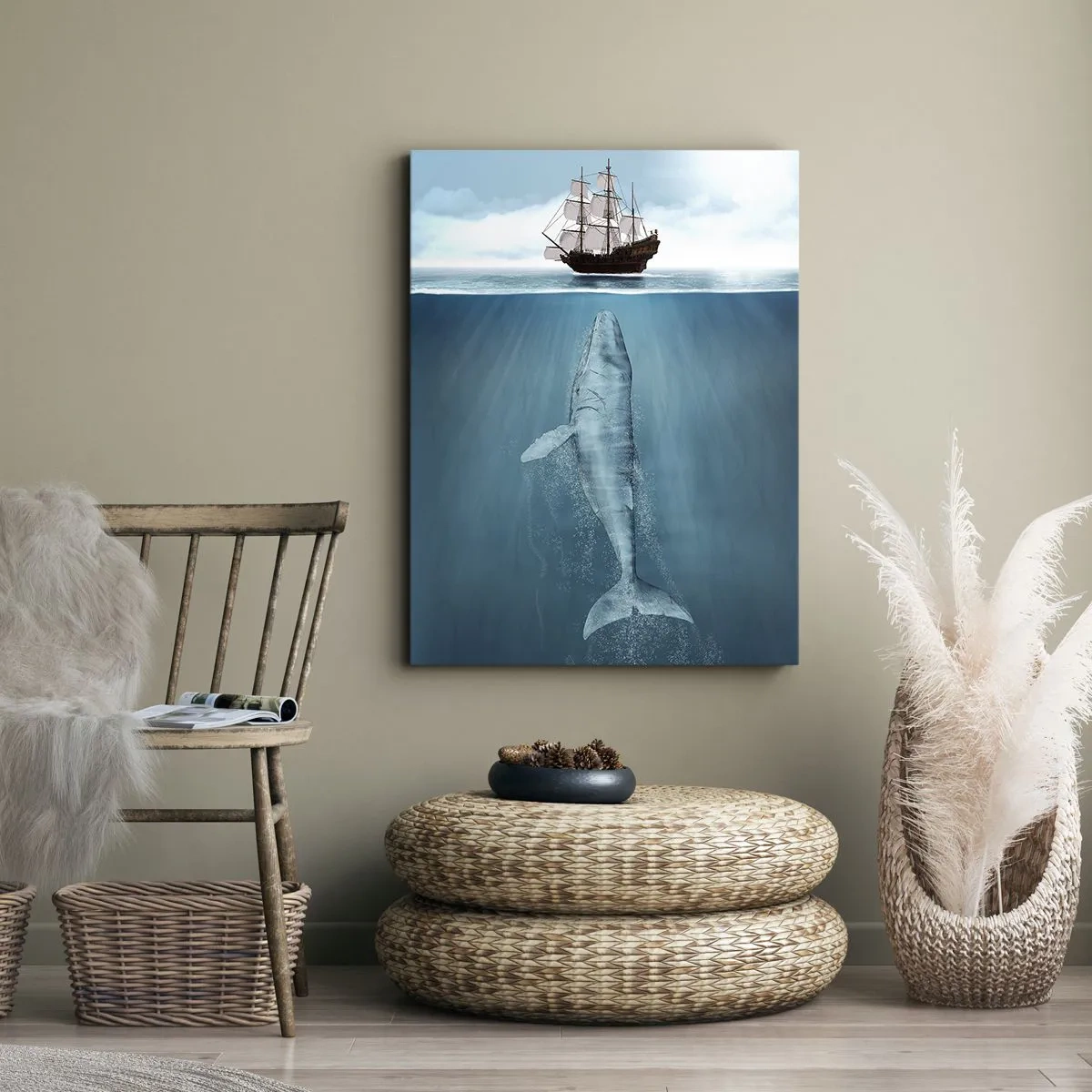 Schilderen op canvas - Het is beter om het niet te weten - 65x120 cm