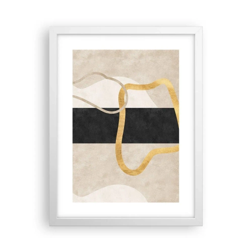 Poster in een witte lijst - Verwarde vormen - 30x40 cm