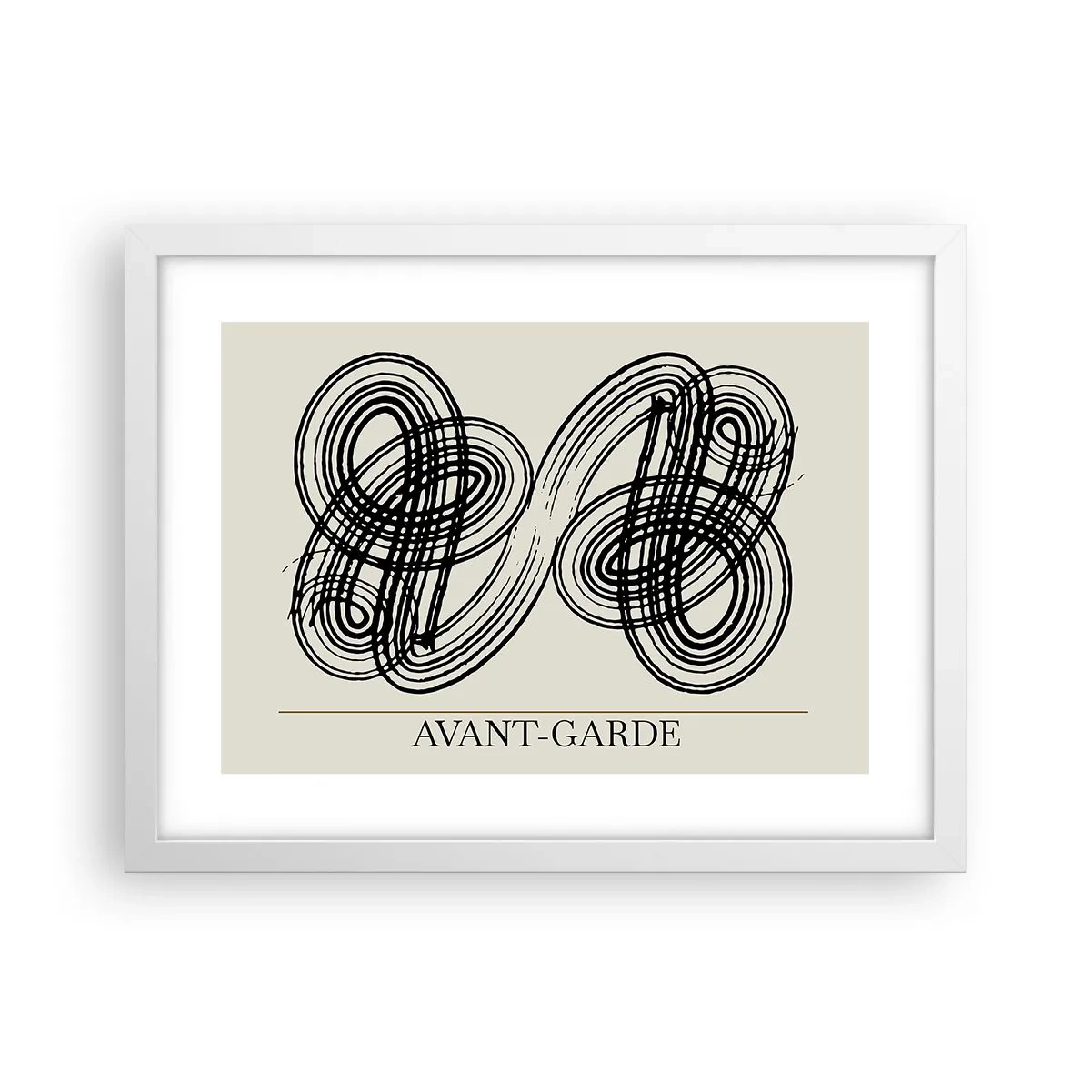 Poster in een witte lijst - Het kwam er spontaan uit - 40x30 cm