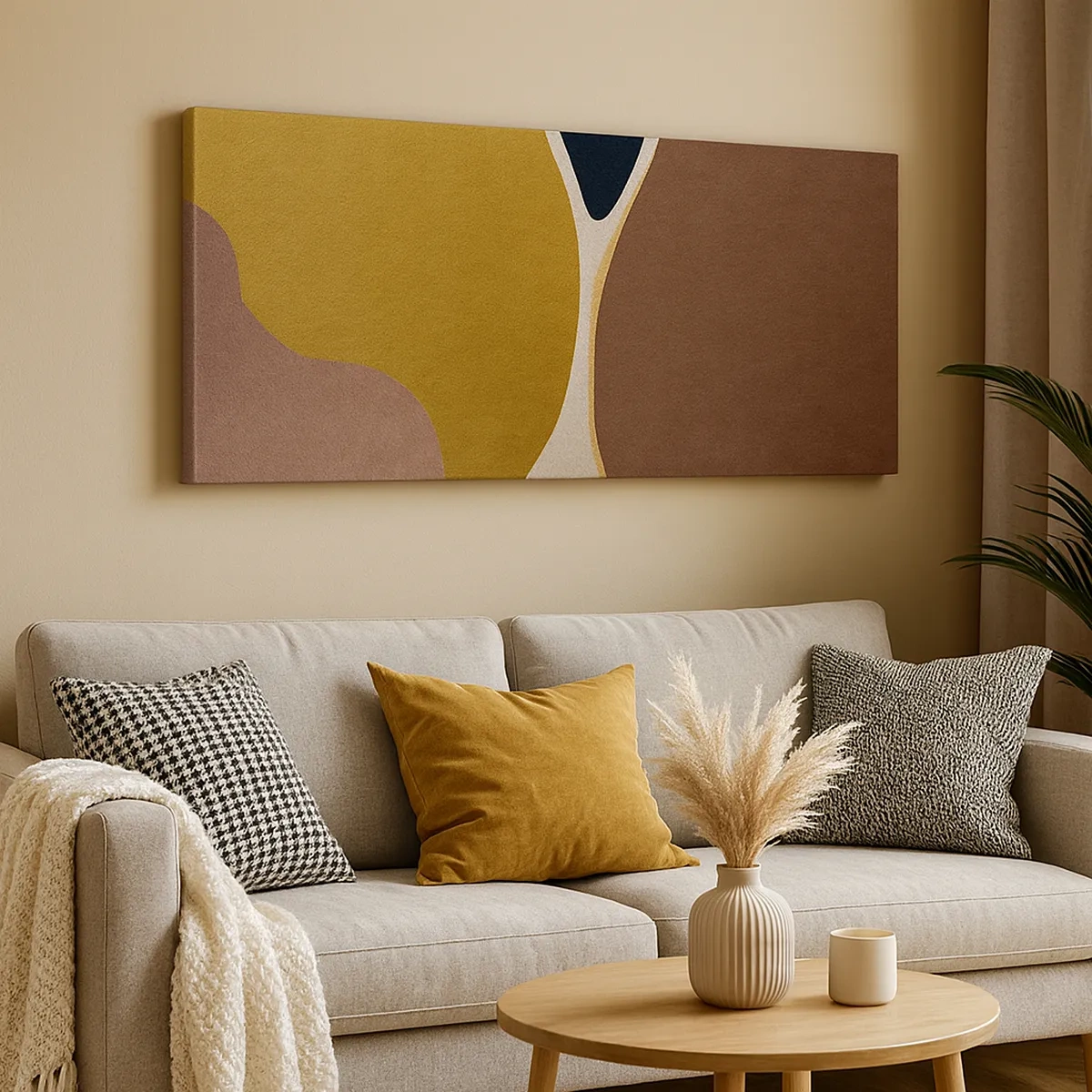 Schilderen op canvas - Abstractie – een plek in de ruimte - 30x30 cm