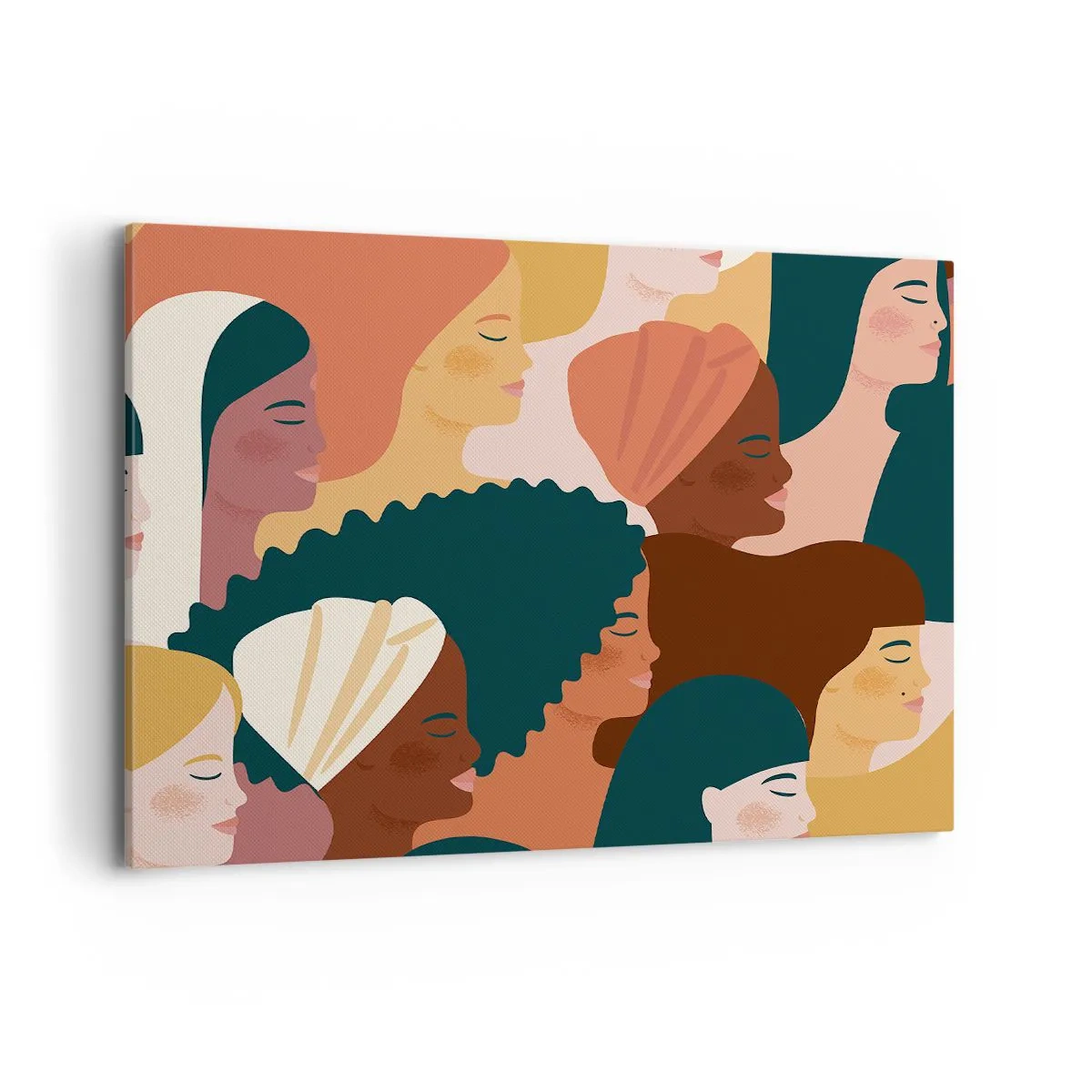 Schilderen op canvas - Alleen vrouwelijkheid - 100x70 cm