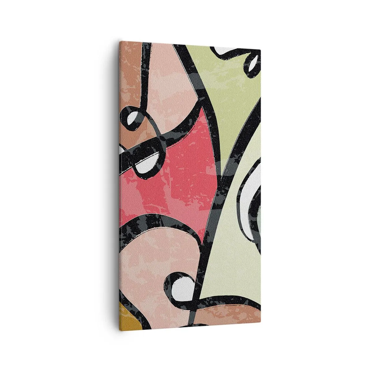 Schilderen op canvas - Pirouettes tussen kleuren - 55x100 cm