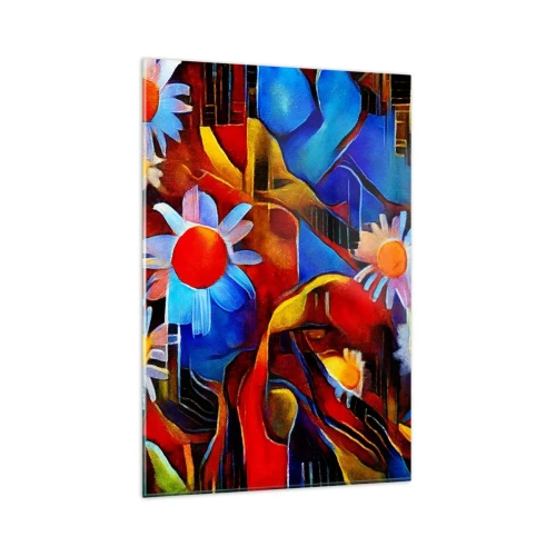 Schilderen op glas - De kleuren van het leven - 80x120 cm