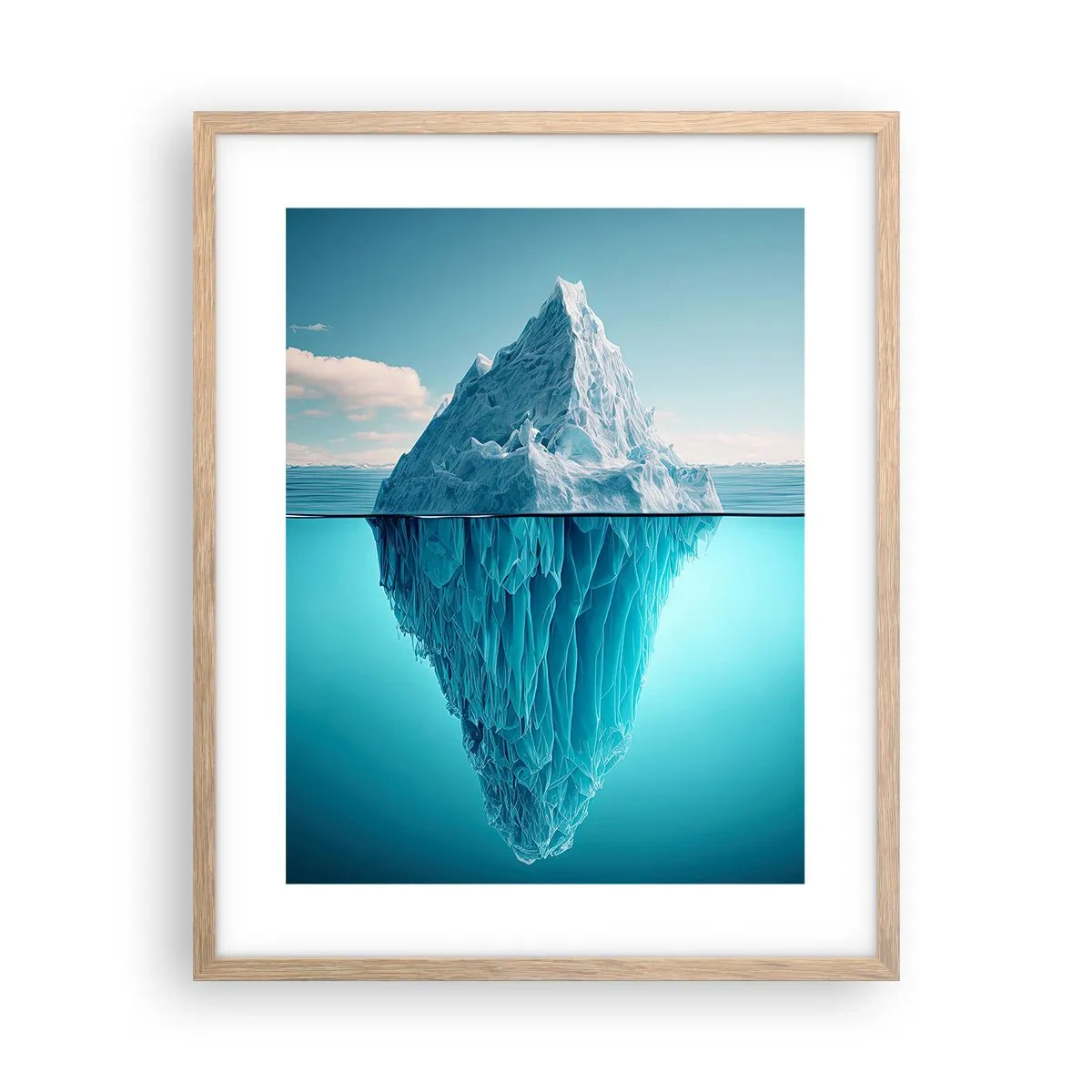 Een poster in een licht eiken lijst - Koningin van het ijs - 40x50 cm