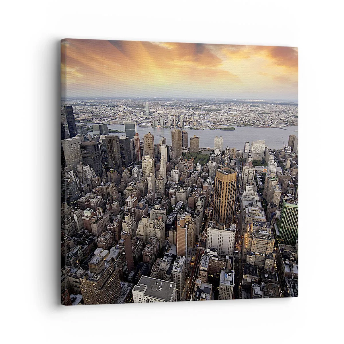 Schilderen op canvas - Het kloppend hart van onze tijd - 30x30 cm