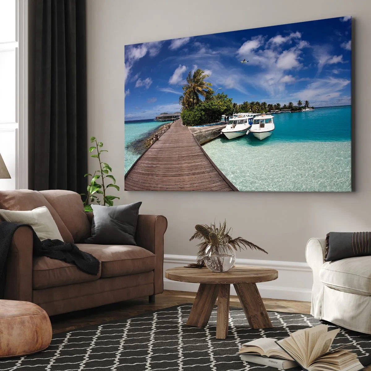 Schilderen op canvas - Toch bestaat het paradijs - 100x70 cm