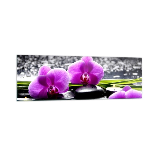 Schilderen op glas - Verdrinken in rust en stilte  - 160x50 cm