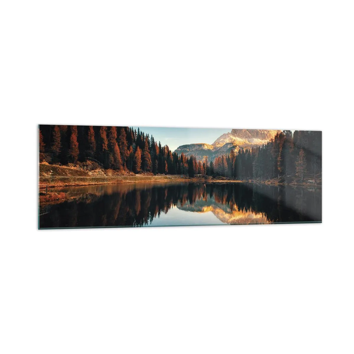 Schilderen op glas - Dubbel landschap - 160x50 cm