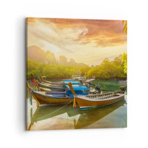 Schilderen op canvas - Voor een drukke dag - 70x70 cm