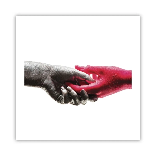 Poster - Samen, hoewel anders - 50x50 cm