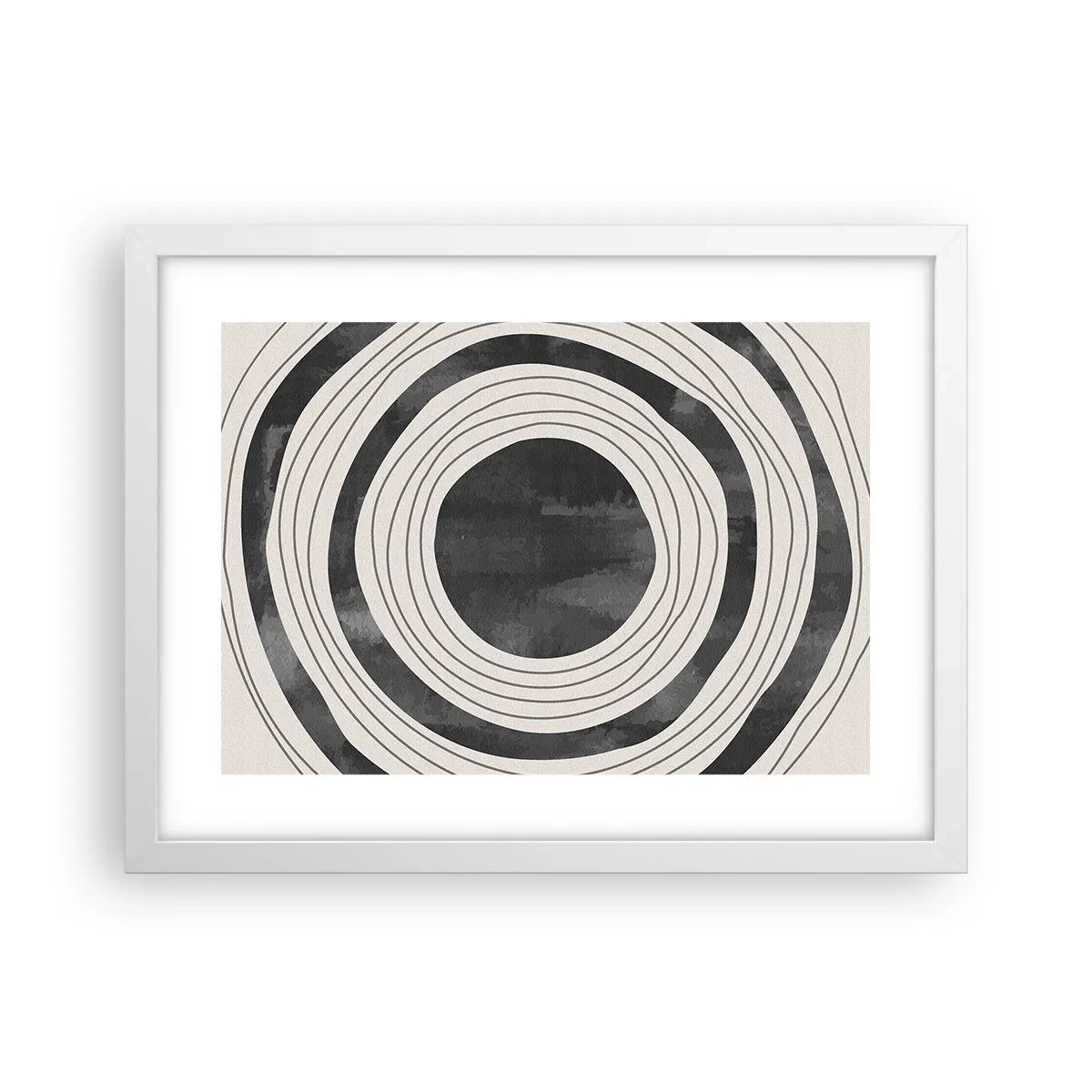 Poster in een witte lijst - Precies op het punt - 40x30 cm