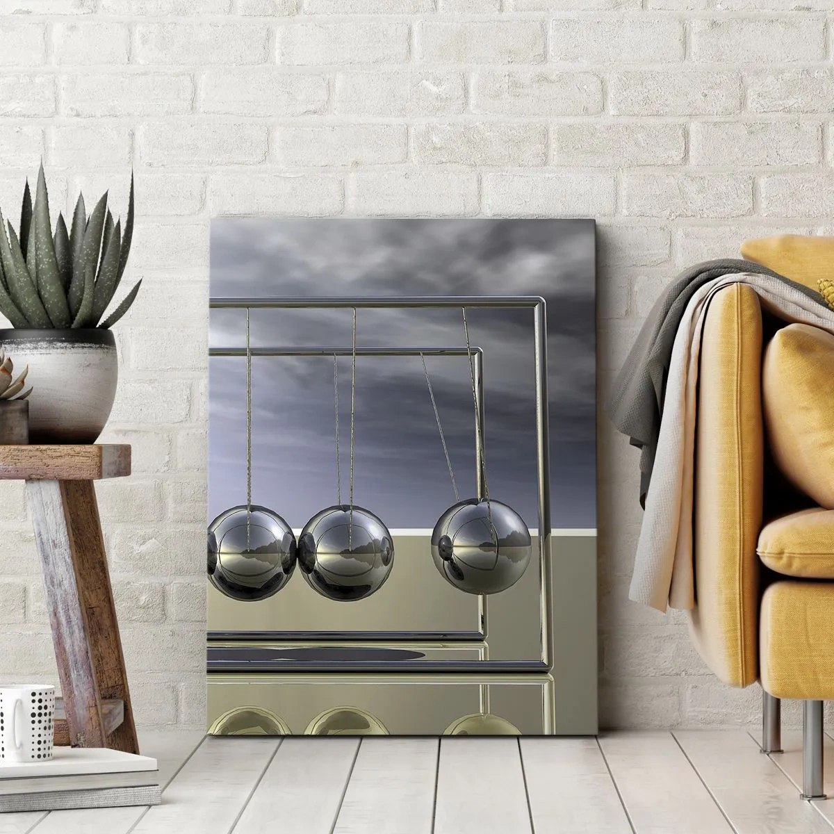 Schilderen op canvas - De energie van de wereld - 45x80 cm